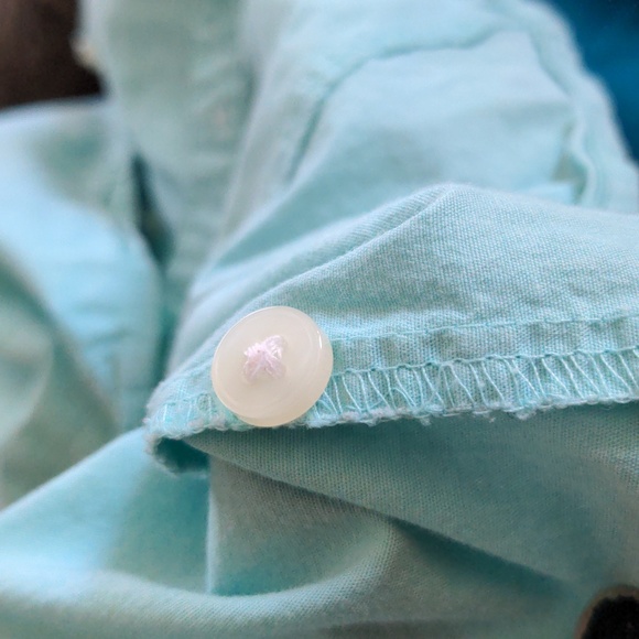 Metaphor teal blue button down shirt size small - Picture 8 of 10